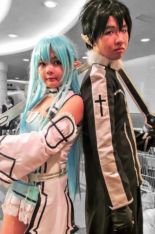 amg14 cosplayers of asuna and kirito