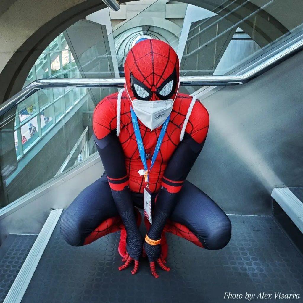 spidey mask cosplay sdcc