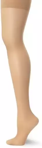 L'eggs Women's Profiles Boy Short Shaper Hosiery, Nude, Large