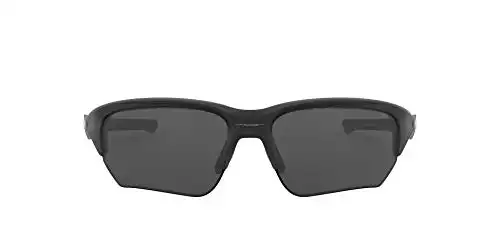 Oakley Men's OO9363 Flak Beta Rectangular Sunglasses, Matte Black/Grey, 64 mm