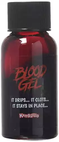 Kangaroo Fake Blood Gel- 1 oz - Theater - Costume or Halloween Zombie, Vampire and Monster Dress Up