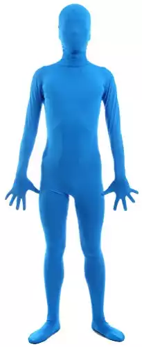 Seeksmile Unisex Second Skin Zentai Full Body Suit for Adult (Small, Blue)