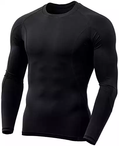 TSLA Men's UPF 50+ Long Sleeve Compression Shirt