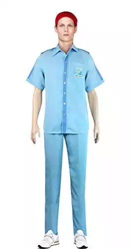 Life Aquatic with Steve Zissou Costume Halloween Uniform (Large) Blue