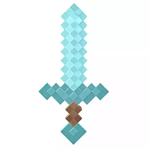 ​Minecraft Role-Play Accessory Collection, Child-Sized Sword or Pickaxe, Collectible Gift for Video Game Fans Age 6 Years & Older