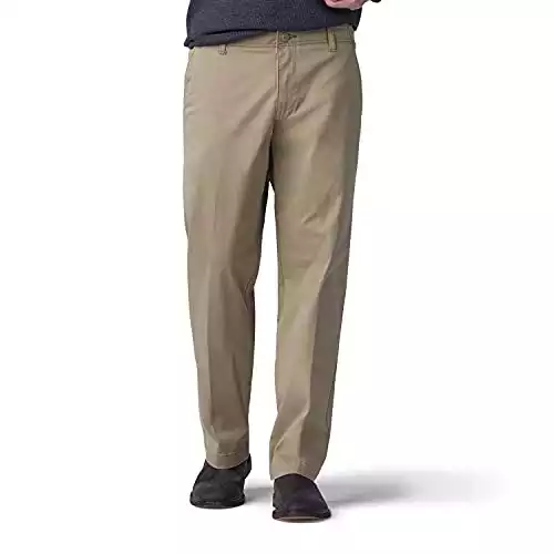 Lee Men's Performance Series Extreme Comfort Straight Fit Pant, Original Khaki, 30W x 32L