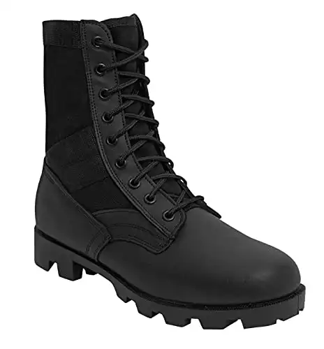 Ultra Force Black Jungle Boots, Black, 1R