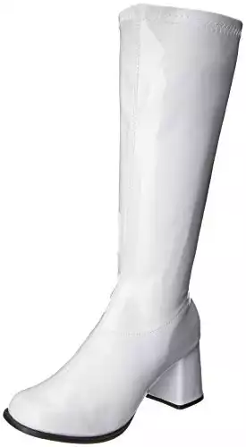 Gogo (White) Adult Boots [Wide Calf]