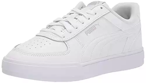 PUMA Men's Caven Sneaker, White-Gray Violet, 10.5