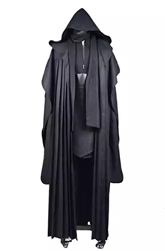 CosDaddy Star Wars Darth Maul Tunic Robe Uniform Cosplay Costume Linen Version (M-Men) Black