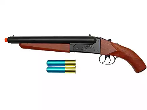hs model-6801 gas shotgun/wood(s) double barrel(Airsoft Gun)