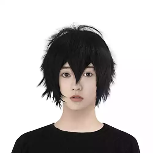 Anime Cosplay for Monkey D. Luffy Wig, Black