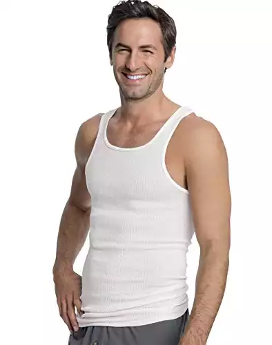 Hanes mens Comfortsoft Moisture Wicking Tagless Tank Undershirts - Multipacks undershirts, White 3-pack, XX-Large US