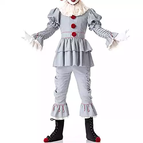 Cosplay Life Penny Clown Halloween Costume - Full Outfit for Adult Men - Scary Clown Costumes (XL)