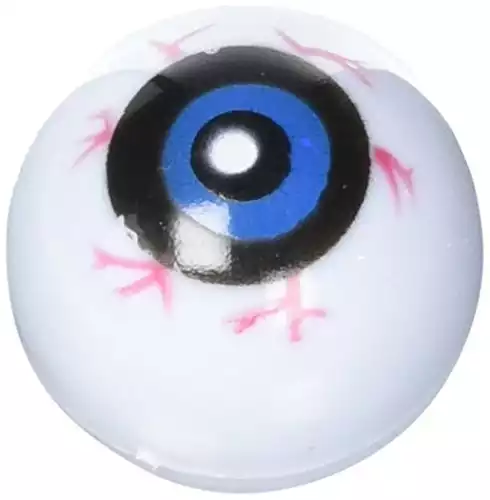 12 Hollow Plastic Eyeball Balls