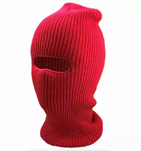 Red Ski Mask Full Face Beanie