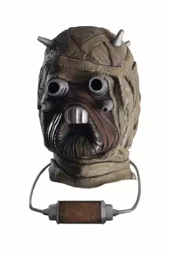 Star Wars Tusken Raider Deluxe Overhead Latex Mask, Brown, One Size