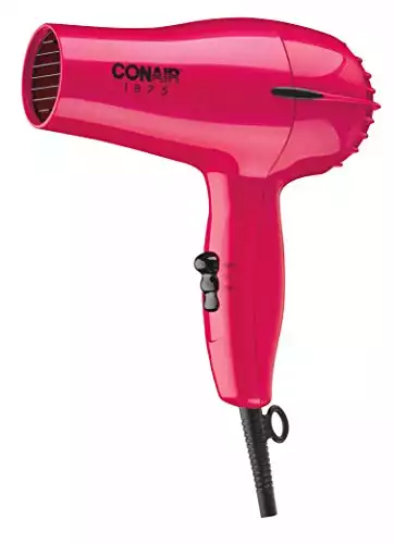 Conair 1875 Watt Mid-Size Styler Hair Dryer, Red