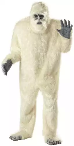California Costumes Men's Plus-Size Full Fur Abominable Snowman Suit, Multicolored, One Size