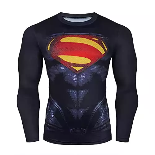 Super-Hero Long Sleeve 3D Printed Compression Shirt