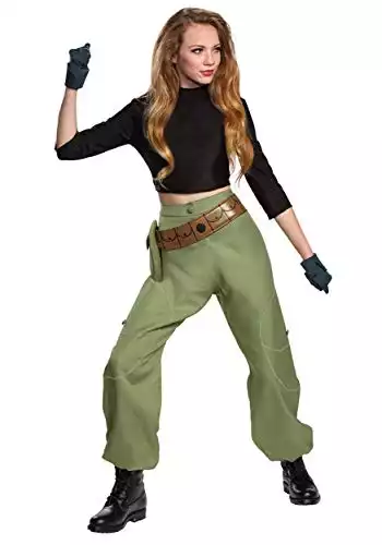 Kim Possible Animated Series Womens Kim Possible Costume Large