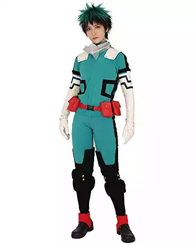 Miccostumes Men's Midoriya Deku Cosplay Costume Fighting Suit