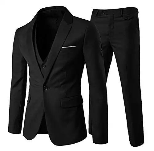 Mens Notch Lapel Modern Fit Suit