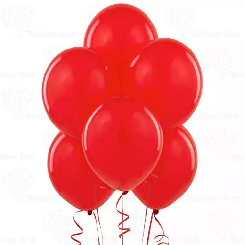 Red 12 Inch Latex Balloons 24 Pack Thickened Extra Strong for Baby Shower Garland Wedding Photo Booth Birthday Party Supplies Arch Decoration Engagement Anniversary Christmas Festival