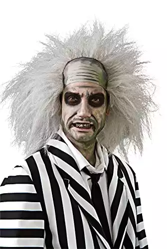 Rubie's mens Beetlejuice wig, white Party Supplies, Grey, One Size US