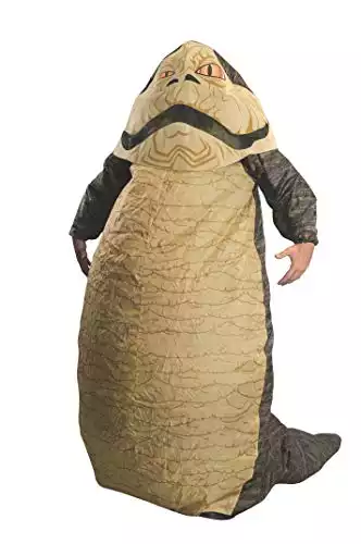 Rubie's Adult Star Wars Jabba The Hut Deluxe Inflatable Costume, Multicolor