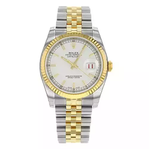 Rolex New Datejust 36mm 116233 Steel Gold White 2019 Box/Paper/Warranty #RL247