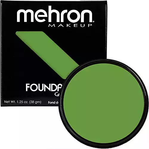 Mehron Makeup Foundation Greasepaint (1.25 oz) (GREEN)