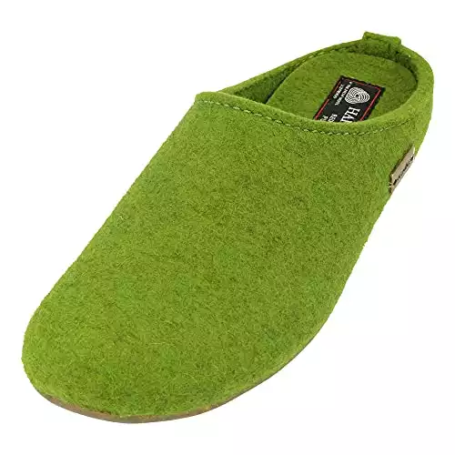 HAFLINGER Women Slippers Everest Fundus Green, (36°grasgrün) 481024