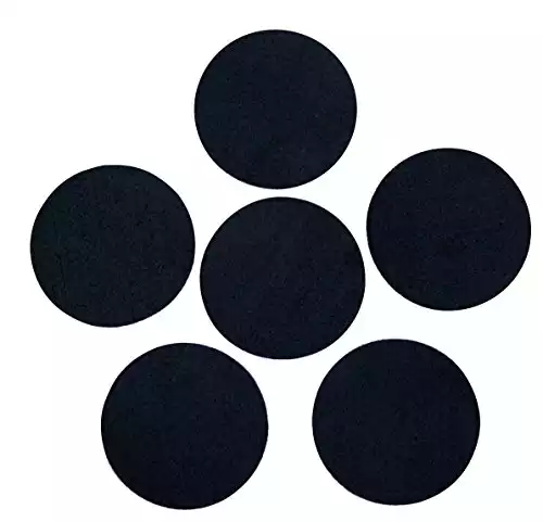 Black Adhesive Felt Circles: Variety of Sizes: 2”, 3”, 4” or 5" Wide; Die Cut Felt Stickers for DIY Projects & Professional Craft Finishing (Single Package of 20, 3 Inch Circles)