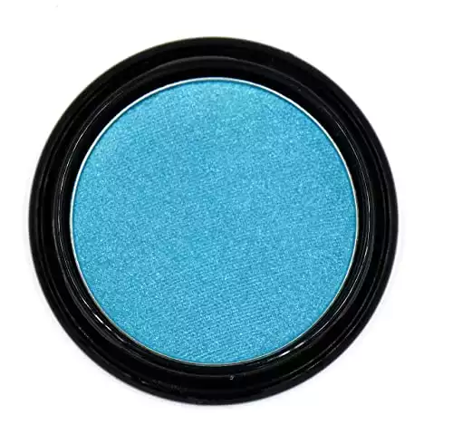 Pure Ziva» Peacock Neon Jewel Tone Blue Turquoise Teal Shimmer Pressed Powder Single Eyeshadow Talc & Paraben Free Vegan No Animal Testing & Cruelty Free