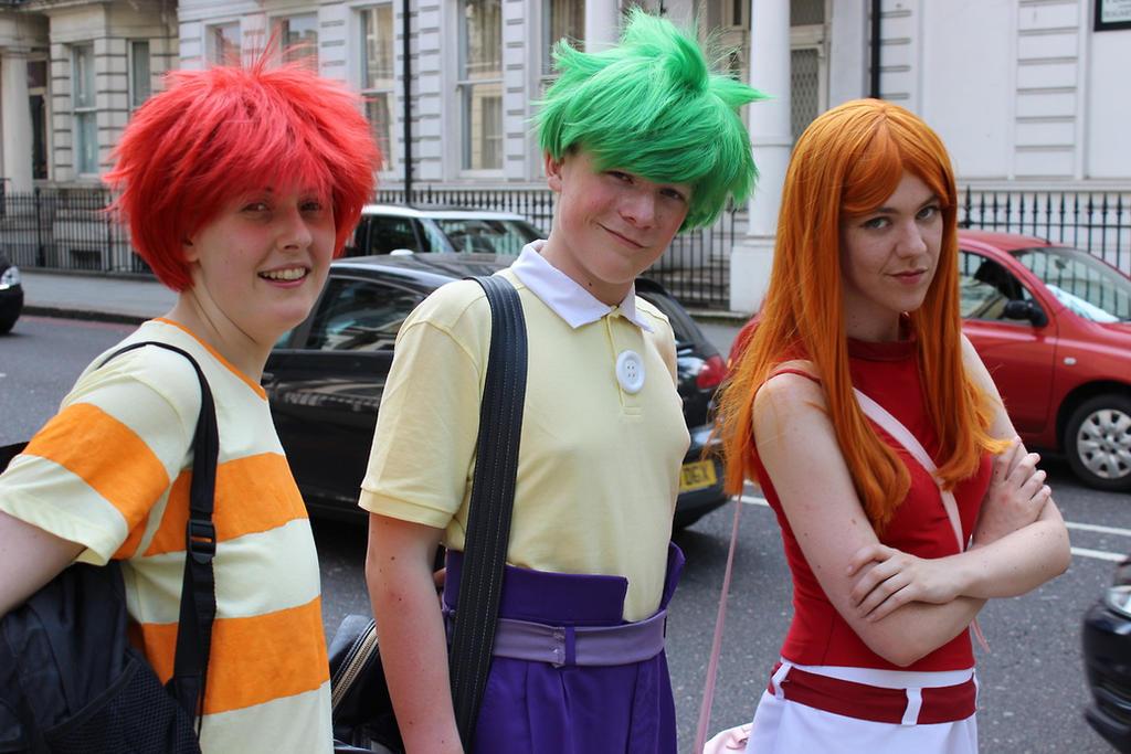 phineas ferb and candace lfcc 2014 by cubie panda d7zhphx fullview