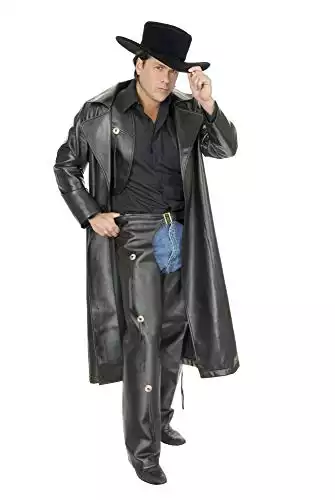 Charades Men's Faux-Leather Range Rider