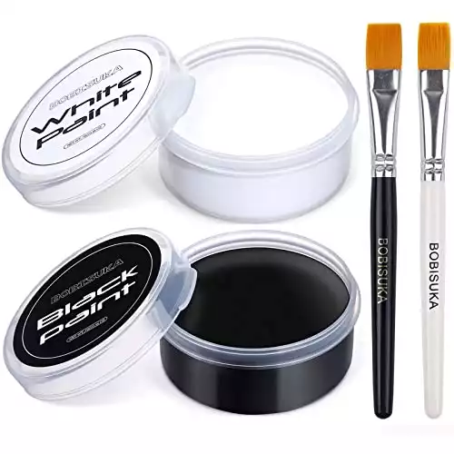 BOBISUKA Blank in the Dark Black + White Oil Face Body Paint Set