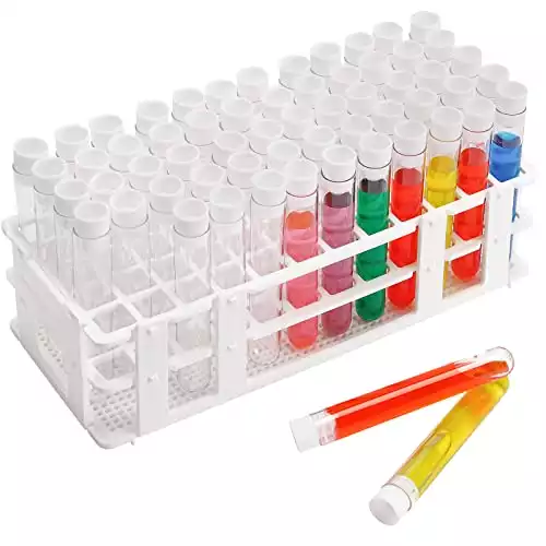 DEPEPE 60pcs Plastic Test Tubes