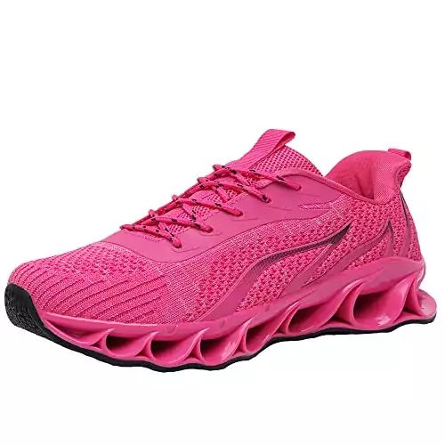 wanhee Running Shoes for Men, Pink