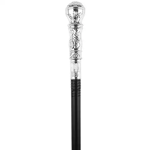 Skeleteen Silver Costume Walking Cane