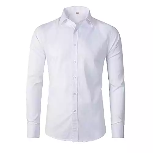 Beninos Mens Classic Button Down Dress Shirt