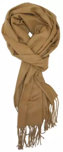 SethRoberts-Solid Color Cashmere Feel Men's Winter Scarf in Tan