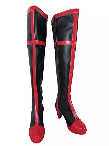YuanCos Kill la Kill Ryuko Matoi Senketsu Synchronized Black Long Cosplay Boots
