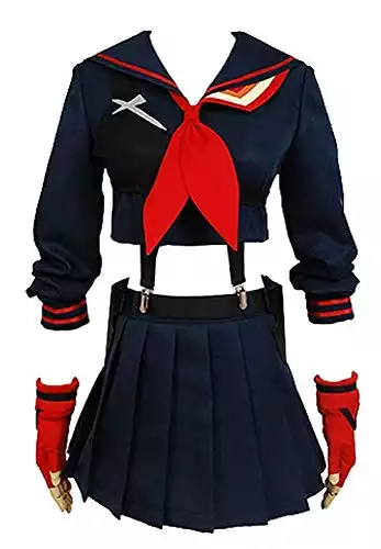 Ya-cos Halloween KILL la KILL Girl's Ryuko Matoi Dress Suit Cosplay