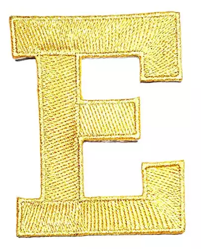 Letter Gold E Patch