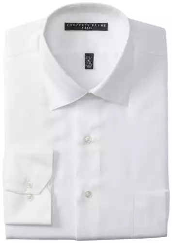 Geoffrey Beene Men's Fitted Sateen Dress Shirt