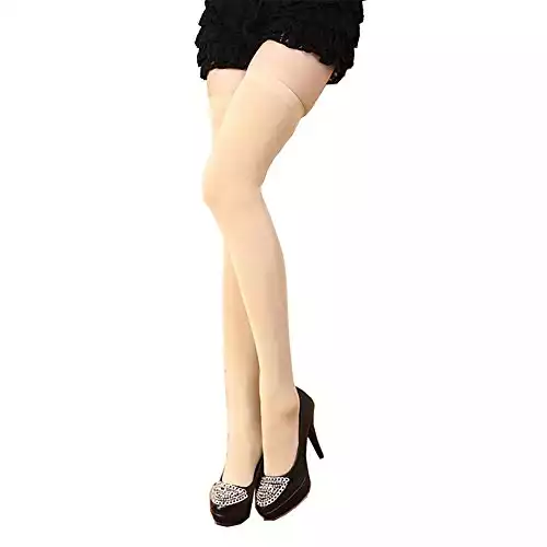 ONEFIT 1 Pair New Acrylic Women Knit Over Knee Thigh Stockings