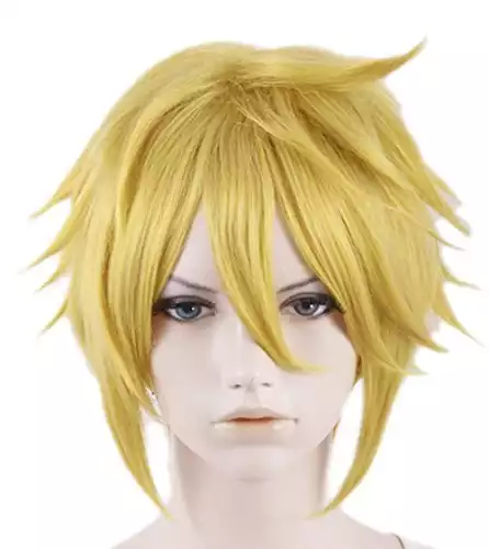 Xcoser Handsome Short Yellow Link Cosplay Wig