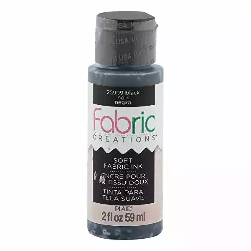 Fabric Creations Fabric Ink in Assorted Colors (2-Ounce), Black